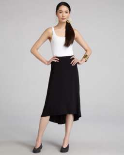 Sheer Slub Top, Organic Cotton Tank & Jersey Skirt