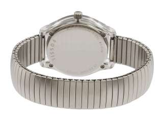 NEW Ladies Fossil Silver Expansion Stretch Watch ES2906  