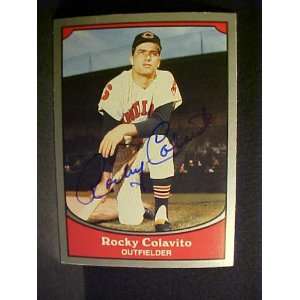 Rocky Colavito Cleveland Indians #18 1990 Baseball Legends Signed 
