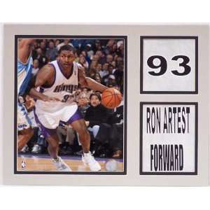 Ron Artest Sacramento Kings Photograph in a 12 x 15 Matted 