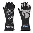 New Sparco Flash 3 Racing Gloves, Black Size Small, SFI/FIA Approved