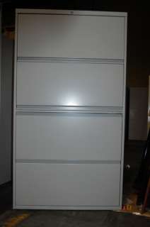 Steelcase 4 Drawer Letter File Cabinet / gray shelf  