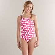SO Polka Dot One Piece Swimsuit   Girls 7 16