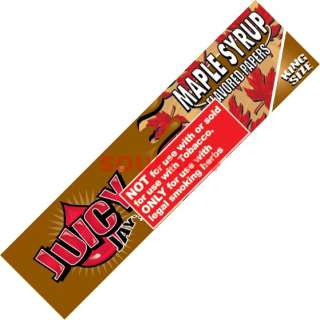 juicy jay s maple syrup king size flavored rolling papers