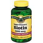Biotin 5000 mcg, Super Potency Dietary Supplement, 120 Softgels By 