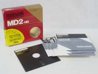 Maxell Mini Floppy Disk MD2 HD X 10  