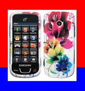   T528 SGH T528G MULTI COLOR FLOWER Faceplate Hard Case Protector Cover