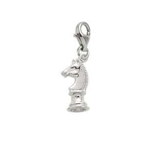   Charms Chess Knight Charm with Lobster Clasp, Sterling Silver Jewelry