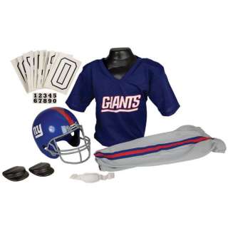 New York Giants Kids/Youth Football Helmet Uniform Set  