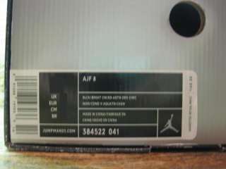 2011 Nike Air Jordan Retro AJF 8 VIII SZ 13 Aqua AJF8 Grape Black 