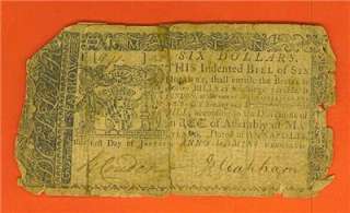 MD Colonial Currency ANTIQUE *SCARCE 1/1/1767  
