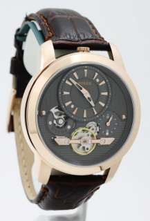 Fossil Mens Brown Twist Automatic ME1114 Watch NEW  