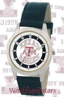 Fossil Texas Aggies Custom Leather Band Mens Watch $25  