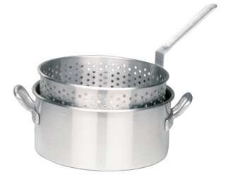   1201 10 Qt. Aluminum Fry Pot with Basket   No Lid 050904012012  