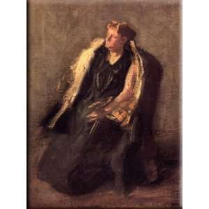   of Mrs. Hubbard (sketch) 22x30 Streched Canvas Art by Eakins, Thomas