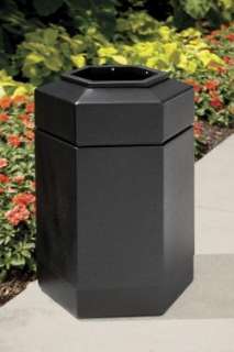 30 Gallon All Season Outdoor Hexagon Garbage Can  