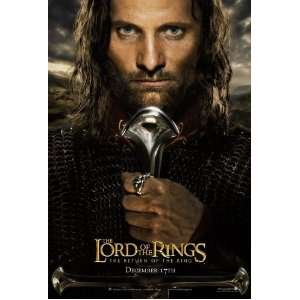   of the Rings Return of the King Original Movie Poster Viggo Mortensen