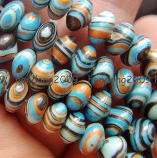 5x8mm Multicolor Turkey Turquoise Gems Loose Beads 15  
