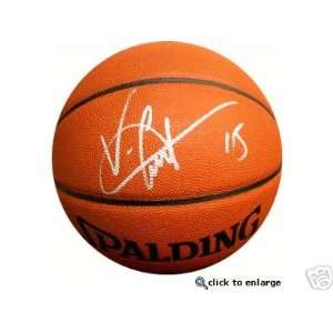 Vince Carter autographed NBA basketball (Steiner)
