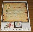 1930 Vintage Ad The Kelvinator Refrigerator New Yukon Model