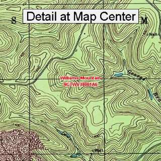   Quadrangle Map   Williams Mountain, West Virginia (Folded/Waterproof