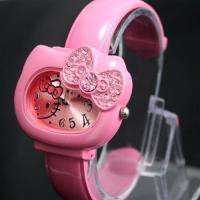 New Unique Pink HelloKitty Lady Girl Crafts Bracelet Wrist Watch, T47 