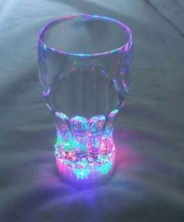   Flashing LED Light Up Drinking Glasses Blinking Party Supply  
