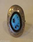 TEDDY GOODLUCK 925 Sterling Silver & Kingman TURQUOISE Shadowbox RING 