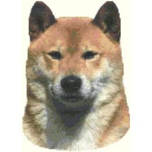  Shiba Inu Portrait Dog Custom Designed Counted Cross Stitch 