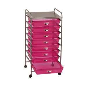  Storage Solutions 1650P4 8 Drawer Mobile Cart with Wheels 