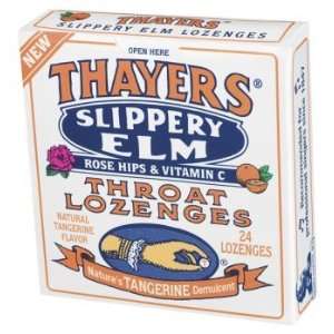  Tangerine Slippery Elm Lozenges 24 ct. Health & Personal 