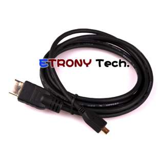 Micro HDMI 5 Ft Cable for HTC EVO 4G Droid X XT800 IK8  