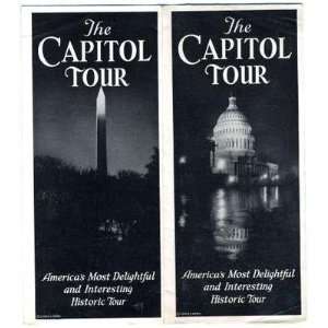   The Capitol Tour Brochure 1930 Southern United States 