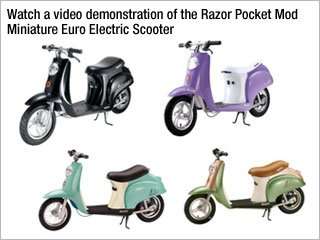 Razor Pocket Mod Miniature Euro Electric Scooter  Sports 