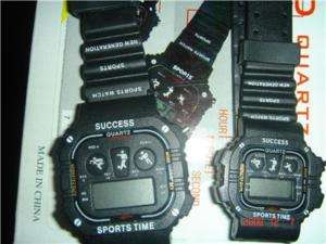 LCD QUARTZ HIS HERS 2 WATCH SET SPORTS TIME ACTION NEW  