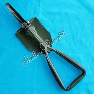 in 1 Pick Camping Folding Foldable Spade Shovel /w Case  