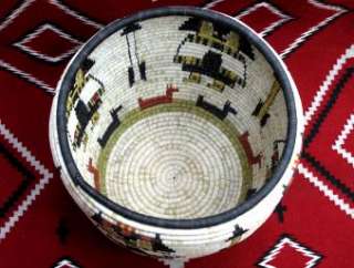 Irene Lomayaktewa Hopi Coil Basket Great Weave Design  