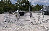 NEW 100 HORSE ROUND PEN ARENA CORRAL PANELS W/BOW GATE  
