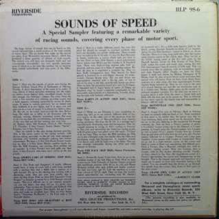 SOUNDS OF SPEED sports cars hot rods grand prix LP VG+ RLP 9S 6 Vinyl 