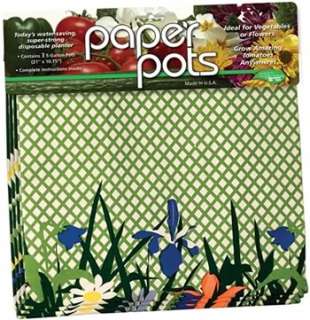 Paper Pots Flower or Fern Design (3 pack)