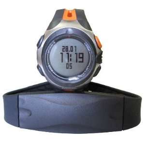   BMI Pedometer Calorie Fat Counter Watch w/ Chest Strap for Runners