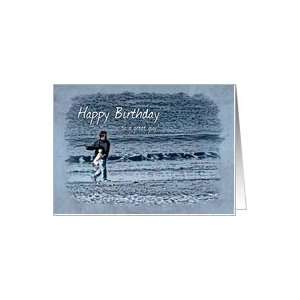  To a Great Guy on His Birthday Dog on the Beach Card 