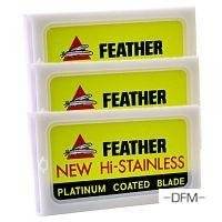Feather Hi Stainless Platinum Double Edge Razor Blades 30 Ct by 