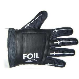  Fencing Washable Glove with Black Palm and FOIL Printed 