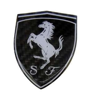 Ferrari Real Carbon Fiber Rare Car Logo Badge Emblem for 512 308 458 