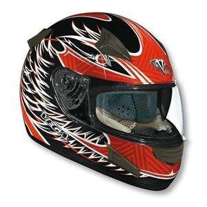 Vega Attitude Fierce Helmet   X Small/Red Automotive