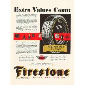  Firestone Tires Ad from March 1932