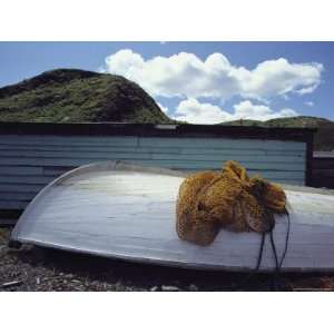 Fishing Net Atop Overturned Fishing Boat, Newfoundland Island National 