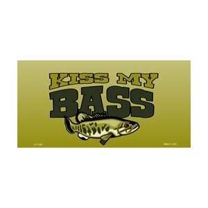  Kiss My Bass Fishing License Plates Tags Plate Tag Tags 