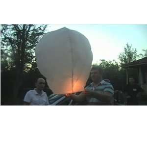  10 Pack Fire Sky Lantern Flying Paper Wish Balloon   White 